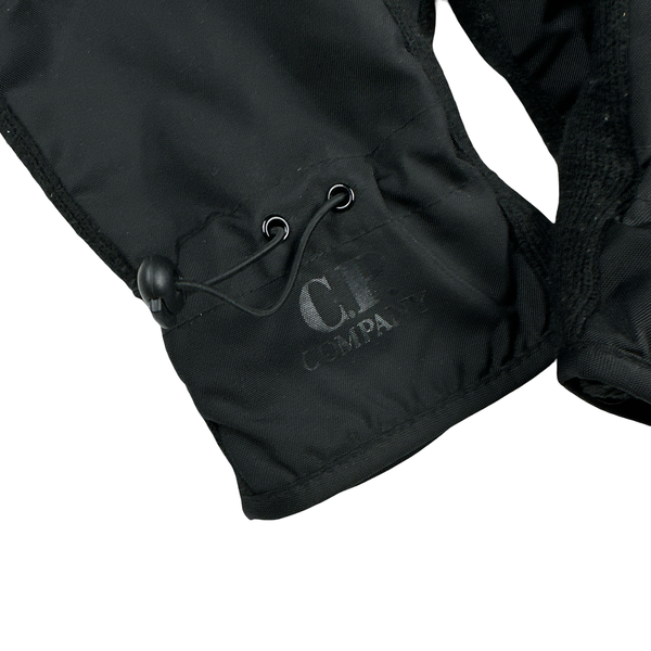 CP Company 2002 Metropolis Dynafil Black Spellout Logo Gloves - Large