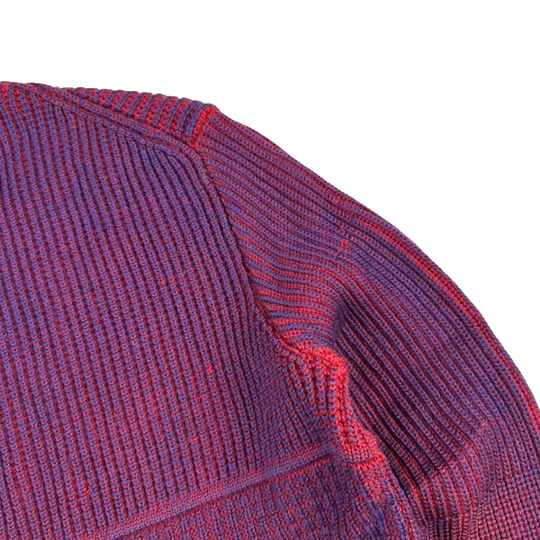 Stone Island 2015 Red/Purple Crewneck Knit Jumper - Medium