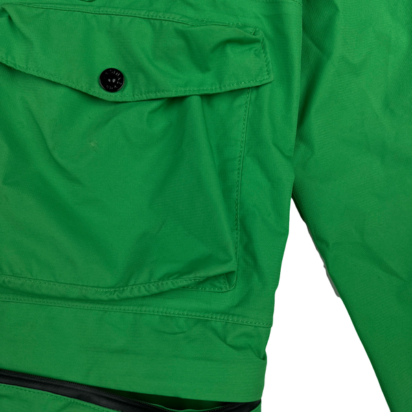 Stone Island 2021 Green Ripstop Gore-Tex Product Technology Paclite Jacket - Medium