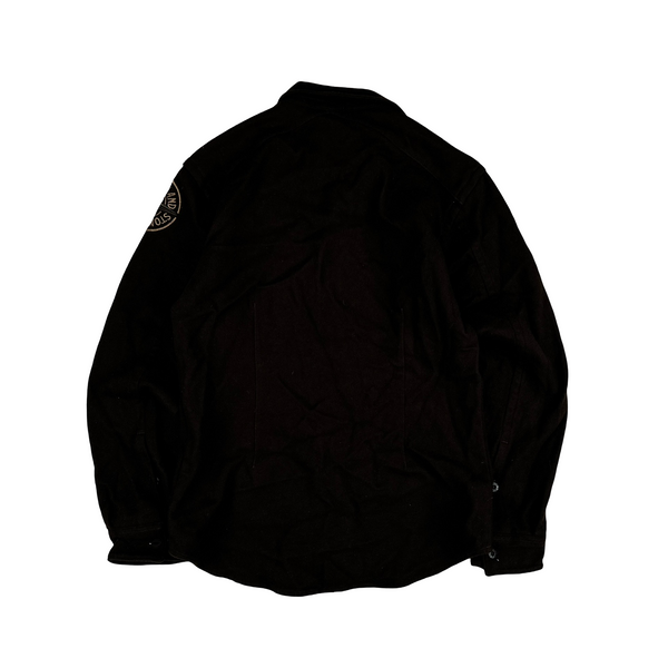 Stone Island 2005 Lana Wool Blend Compass Patch Overshirt - Medium