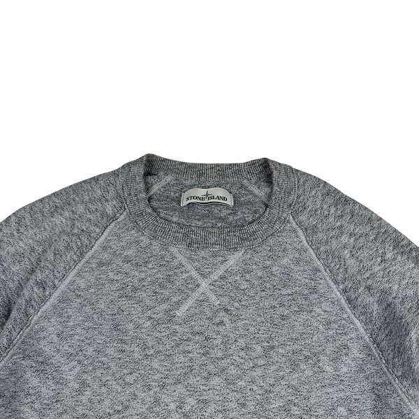Stone Island 2013 Blue Marl Crewneck - Large