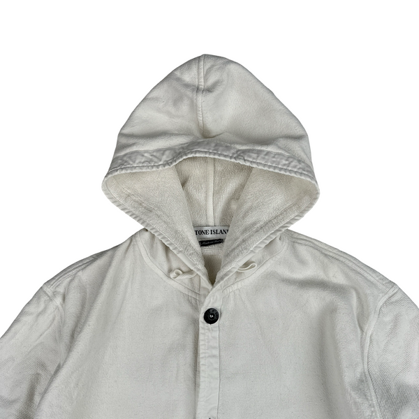 Stone Island Vintage 2000 Towelling Cotton Hoodie -  Medium