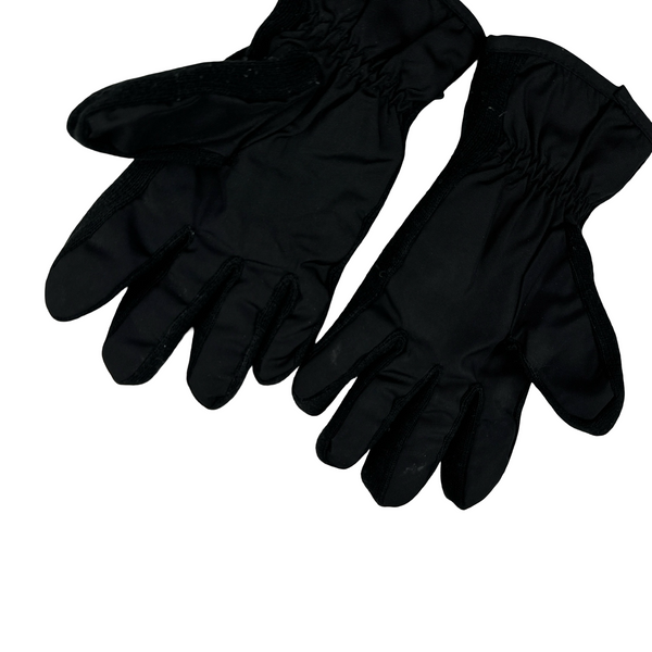 CP Company 2002 Metropolis Dynafil Black Spellout Logo Gloves - Large
