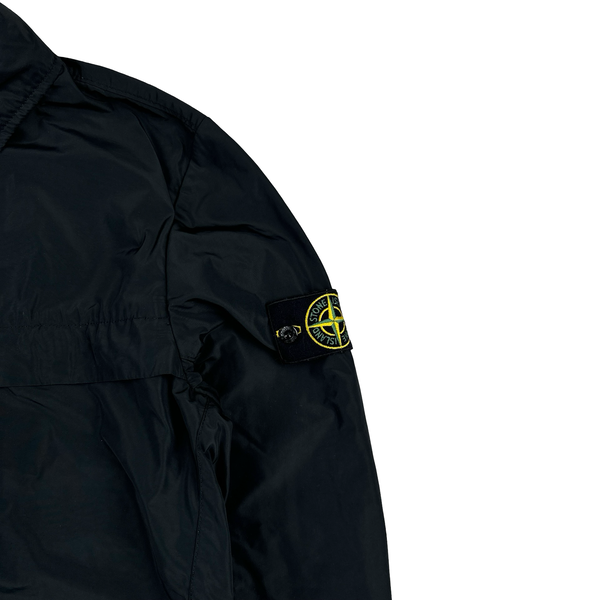Stone Island 2019 Black Micro Reps Button Up Jacket- Medium