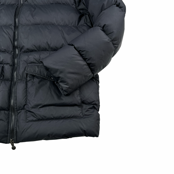 Pyrenex Black Fur Hood Down Puffer Jacket - XL