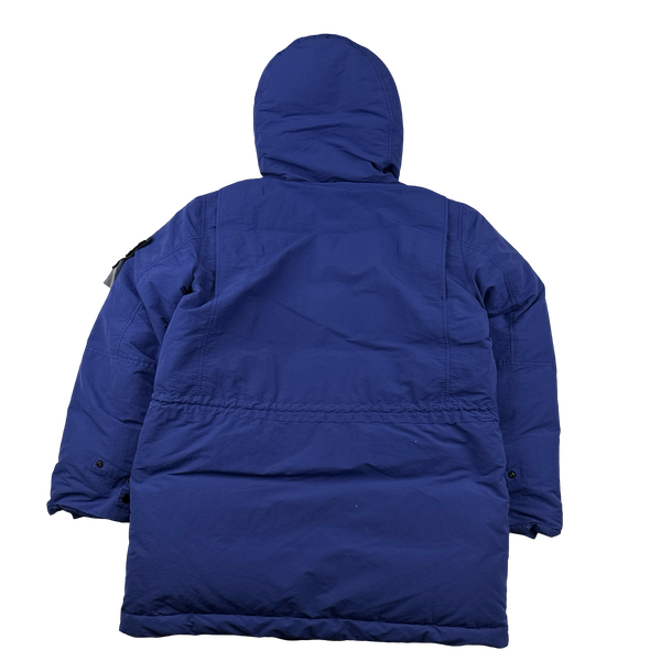 Stone Island 2021 Blue Garment Dyed Naslan Down TC Parker Jacket - Large