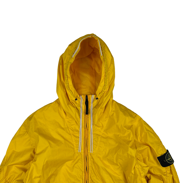 Stone Island 2011 Yellow Membrana TC Hooded Jacket - Large