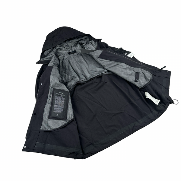 Stone Island 2016 Black Ghost Piece Water Repellent Wool Jacket - XL