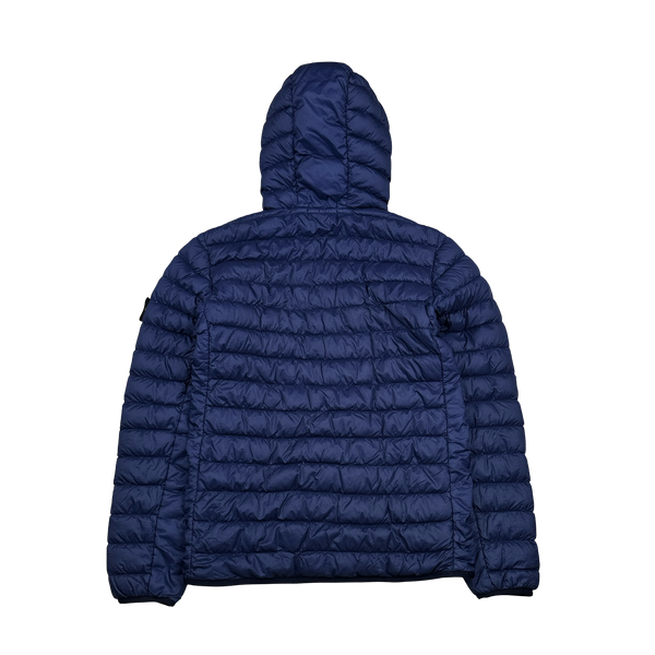 Stone Island 2018 Blue Micro Yarn Down Puffer Jacket - Small