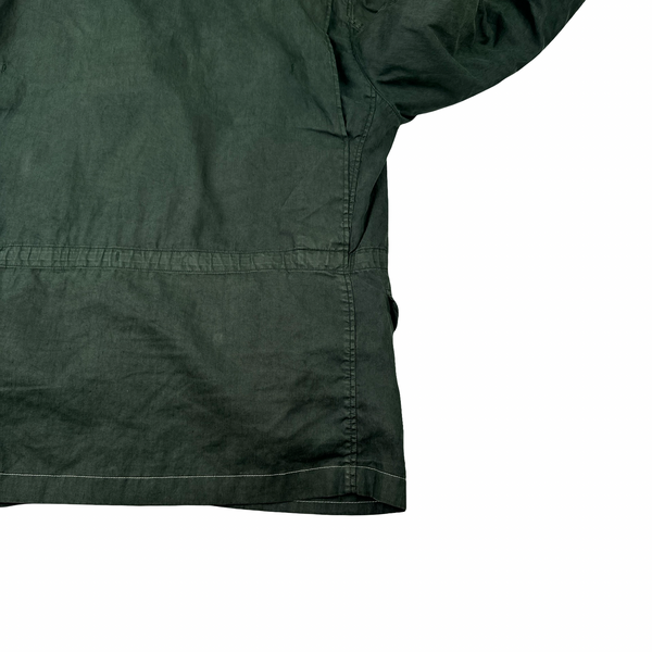 Stone Island 2005 Green Shoulder Badge Lino Flax Dutch Rope Jacket - Large