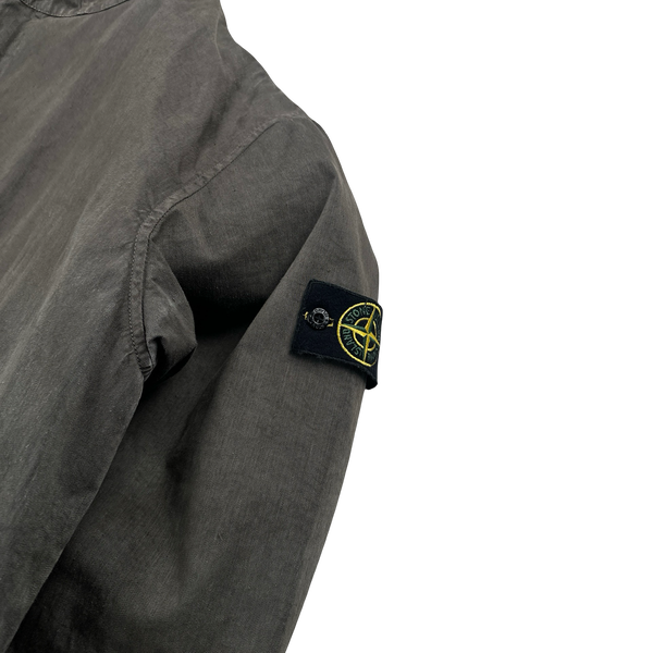 Stone Island Vintage 2003 Lino Flax Dutch Rope Dual Layer Wool Hood Parka Jacket - XXL