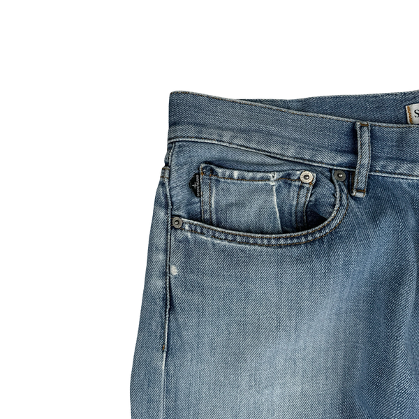 Stone Island 2010 Blue Mid Wash Regular Fit Denim Jeans - 34"