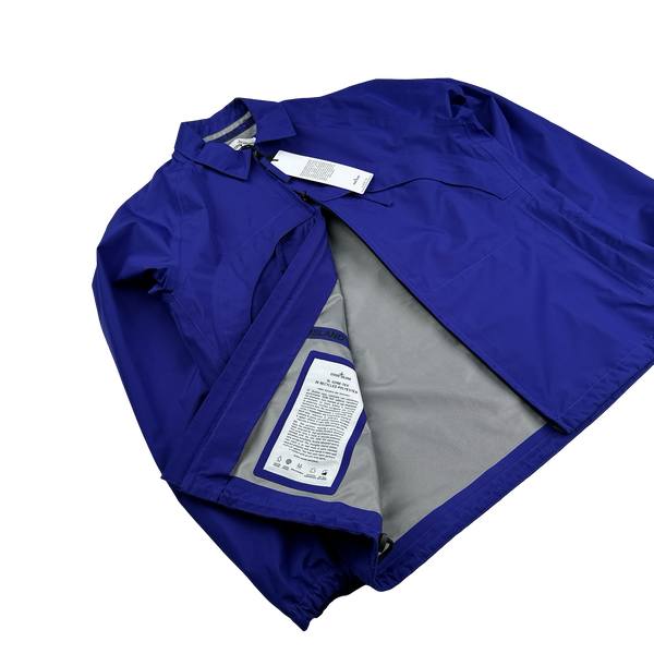 Stone Island Marina Gore Tex Waterproof Spellout Jacket - Large