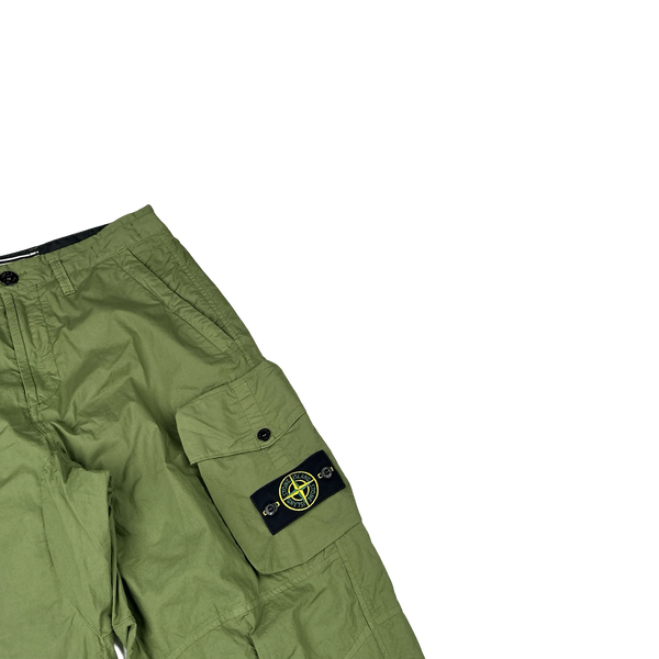 Stone Island 2022 Green LO Fit Cargo Trousers - 30"
