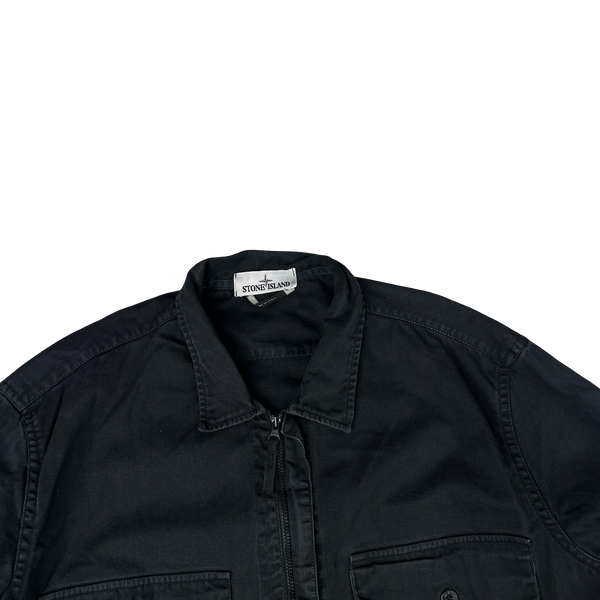 Stone Island 2015 Black Marina Denim Overshirt - XXL