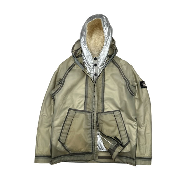 Stone Island 2015 Sherling Lined Poly Cover Jacket - XL