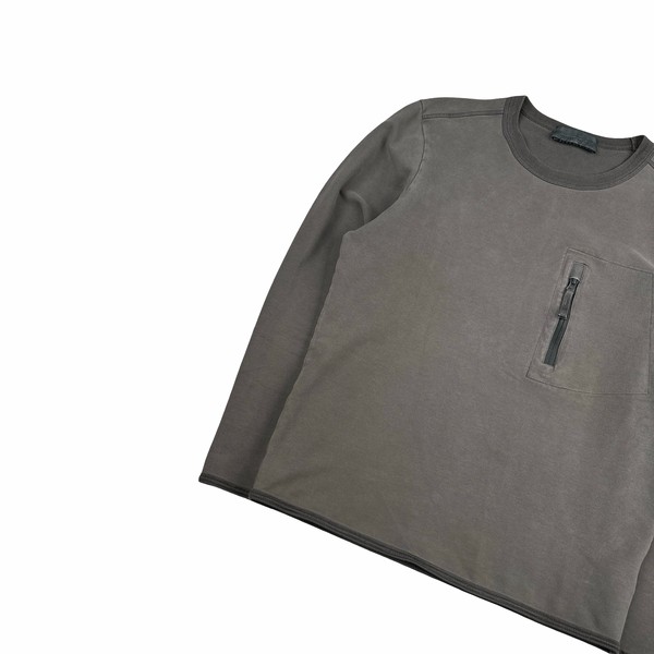 Stone Island 2017 Grey Ghost Crewneck Sweatshirt - Small