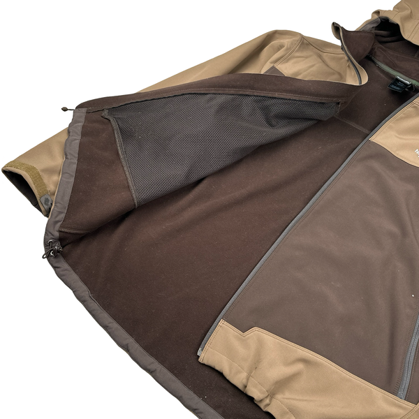North Face Brown Summit Series Apex Soft Shell Jacket - XL