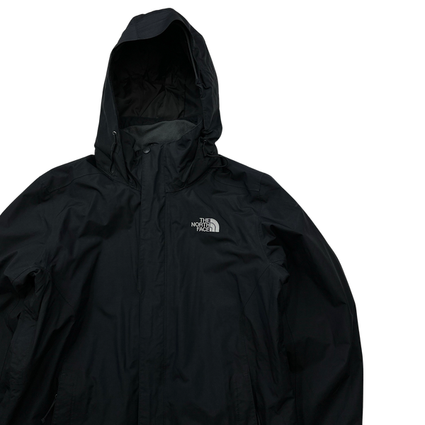 North Face 2 In 1 Black Triclimate Hyvent Jacket - Small