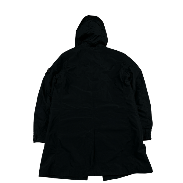 Stone Island 2018 Black Micro Reps Primaloft Parka Jacket - Medium