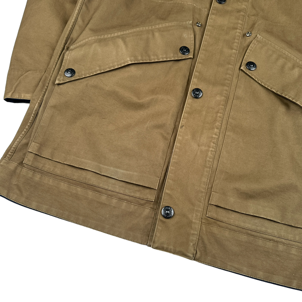 Stone Island 2009 Navy/Brown Reversable Hooded Zipped Jacket - XXL