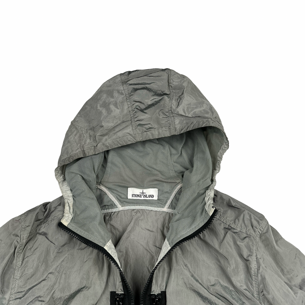 Stone Island 2017 Grey Zipped Nylon Metal Overshirt - Large