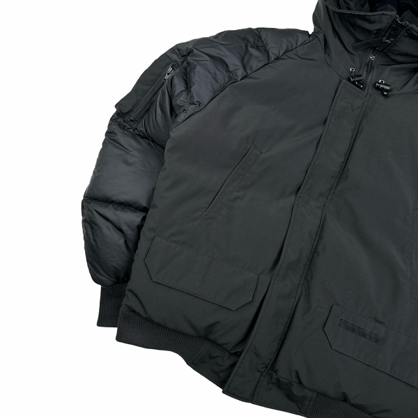 Canada Goose Black Down Chilliwack Bomber Puffer Jacket - Large