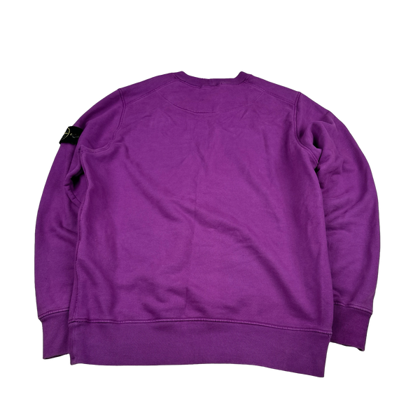 Stone Island 2021 Violet Crewneck Sweatshirt - Medium