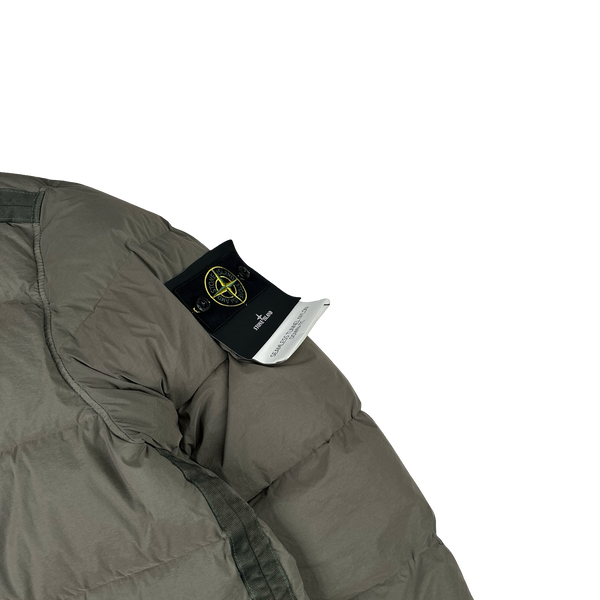 Stone Island 2024 Khaki Seamless Tunnel Nylon Down TC - Large