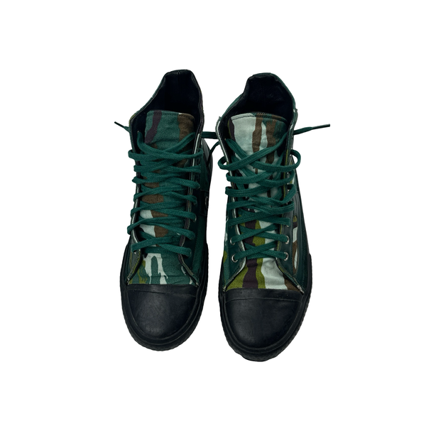 Stone Island Flowing Camo Converse Style Trainers - UK 8