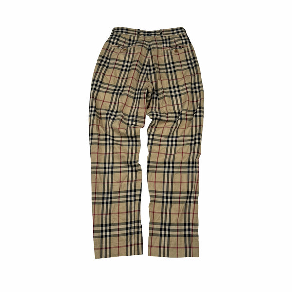 Burberry Nova Check Straight Fit Trousers - 30"