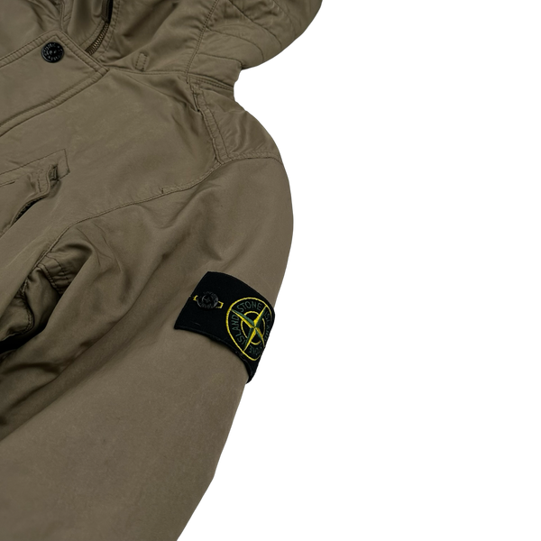 Stone Island 2013 Beige David TC Thick Lined Fishtail Duffle Jacket - Medium