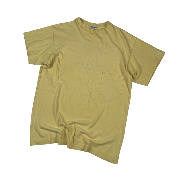 Stone Island Marina Yellow Vintage T Shirt - XL