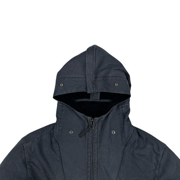 Stone Island 2016 Jersey Shell Split Velvet Hood Jacket - Small