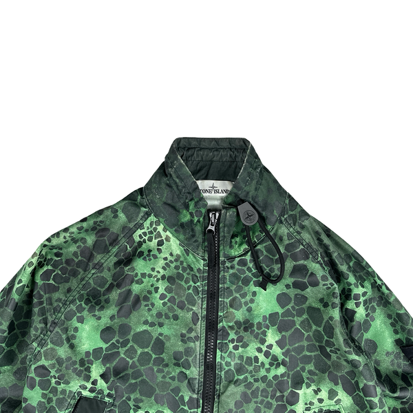 Stone Island 2018 Alligator Camo Light Cotton Nylon Jacket - Large