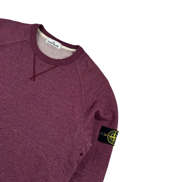 Stone Island 2014 Purple Wool Blend Crewneck Jumper - XL