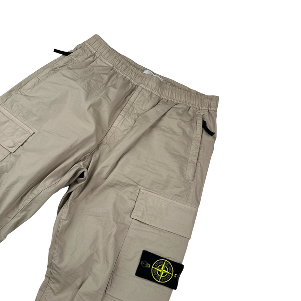 Stone Island Tan Slim Fit Cargo Trousers - 31"