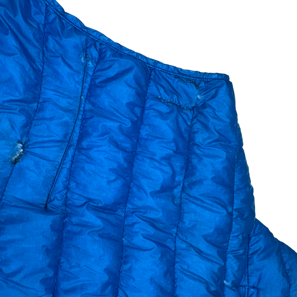 Stone Island 2015 Blue Garment Dyed Down Packaway Gilet - Medium