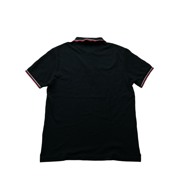 Prada Black Cotton Polo - Large