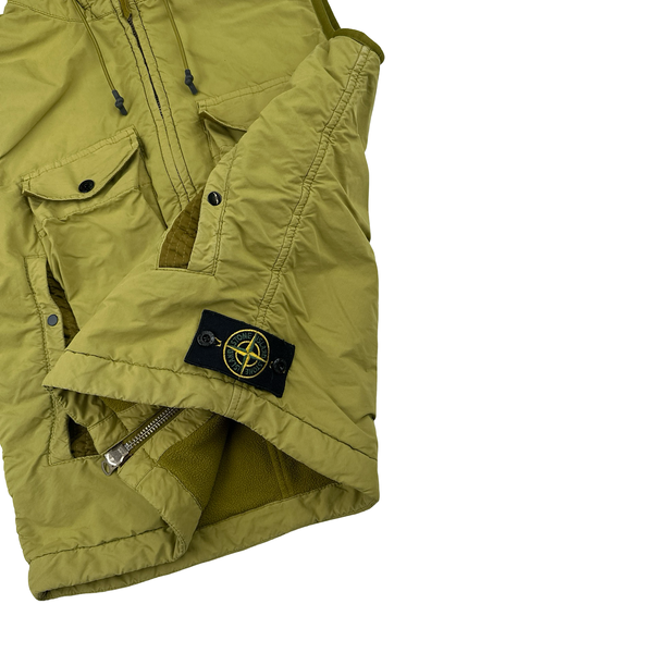 Stone Island 2021 Mustard David Light - TC With Micropile Hooded Gilet - Small