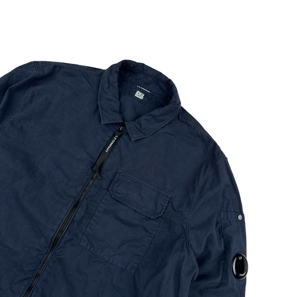 CP Company Navy Lens Viewer Overshirt - Large