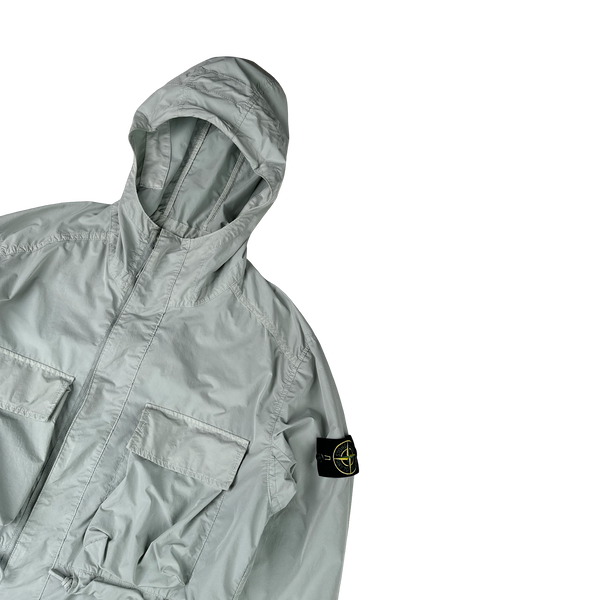 Stone Island 2017 Ice Blue David Tela Light TC Field Jacket - Large