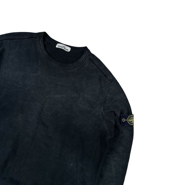 Stone Island 2018 Black Frost Crewneck Sweatshirt - XXL