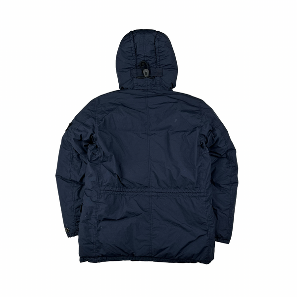 Stone Island Navy Naslan Down Puffer Jacket - Large