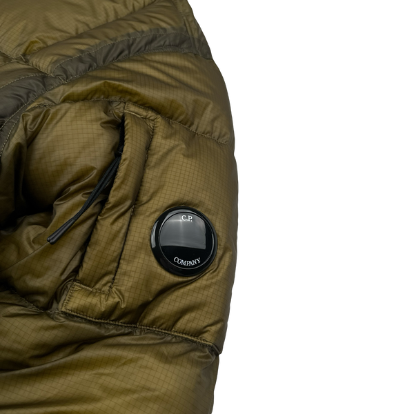 CP Company Khaki DD Shell Long Parka Down Puffer - Small