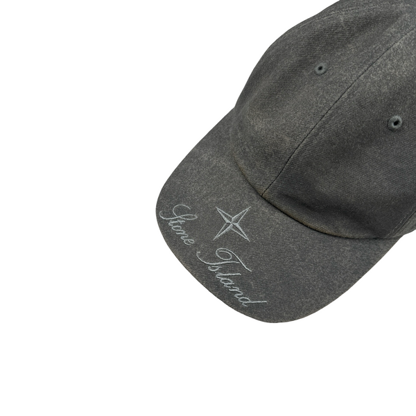 Stone Island X Supreme 2023 Reflective Denim Spellout Cap