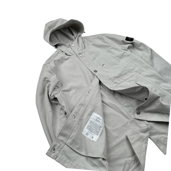 Stone Island 2022 Grey Workwear R Gabardine 3/1 Cotton Jacket