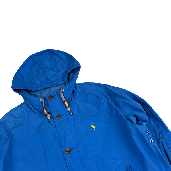 Ralph Lauren Blue Nylon Buttoned Jacket - XL