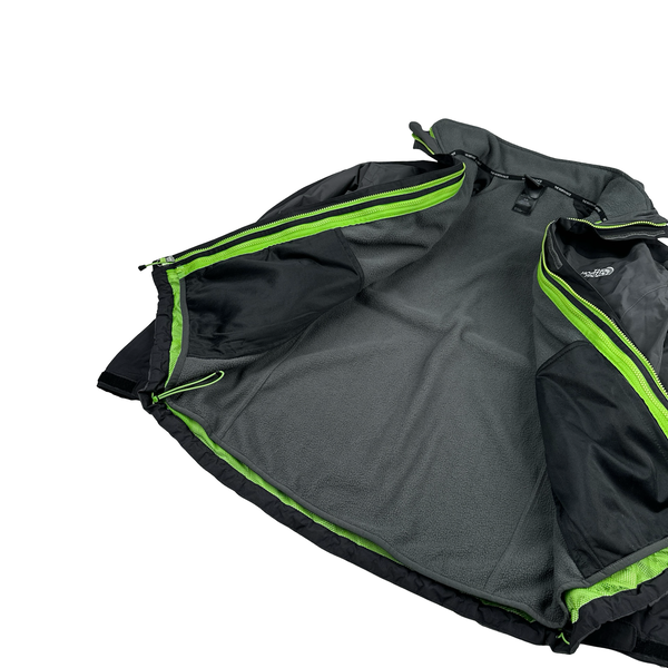 North Face 3 In 1 Fleece Lined Colour Block Hyvent Jacket- Large