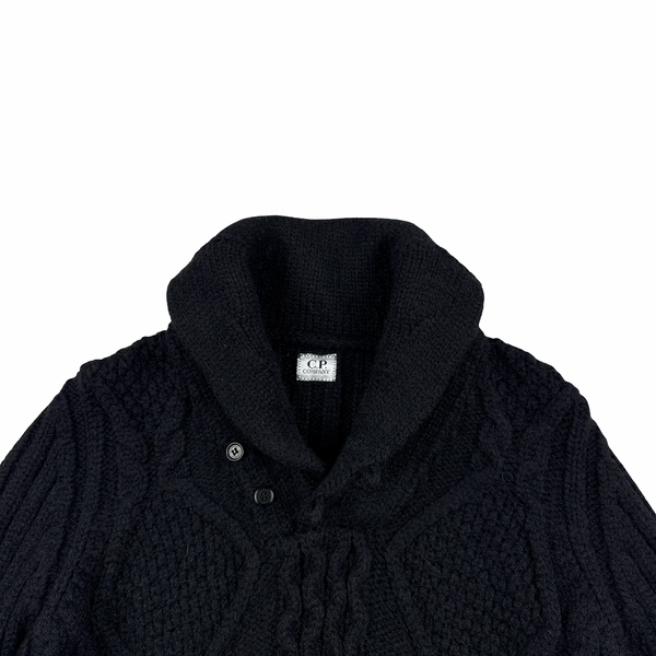 CP Company 2008 Wool Blend Buttoned Thick Jumper - Medium